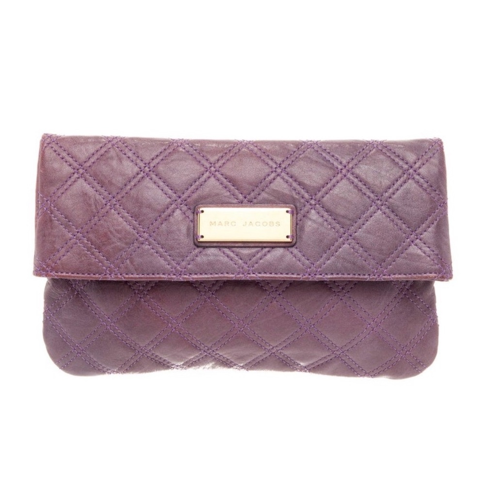 Marc Jacobs Quilted Purple Clutch